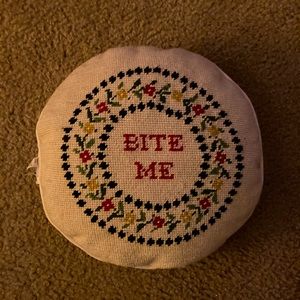 Cross stitch pillow